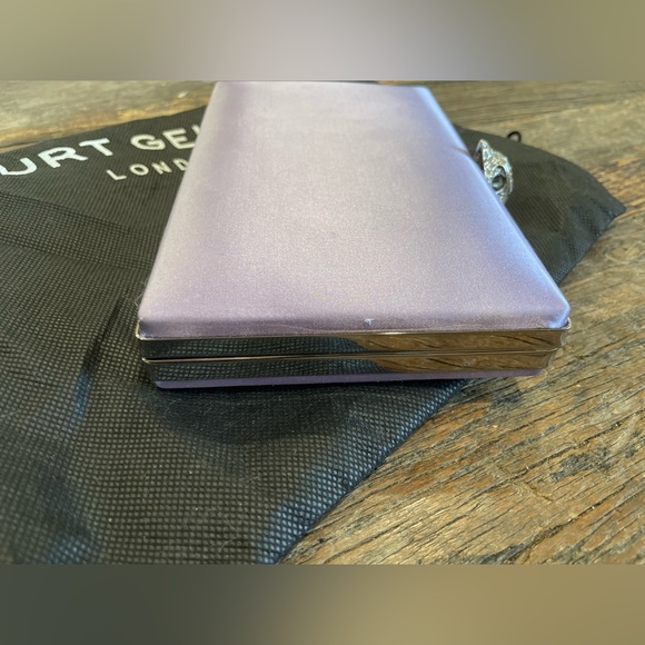 KURT GEIGER LONDON- Kensington Frame Clutch/Crossbody Satin Bag- NWT w/Dust Bag - Picture 6 of 13